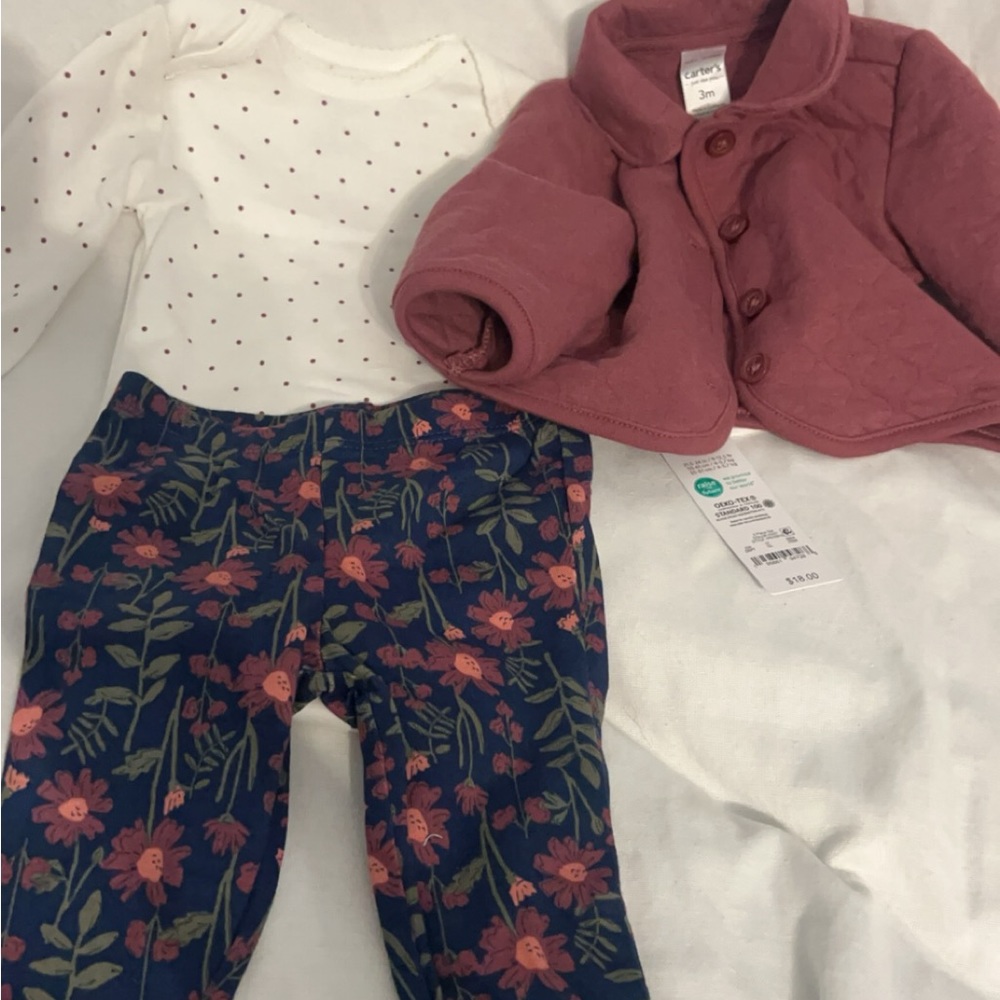 Carter NWT 3 month 3 piece set